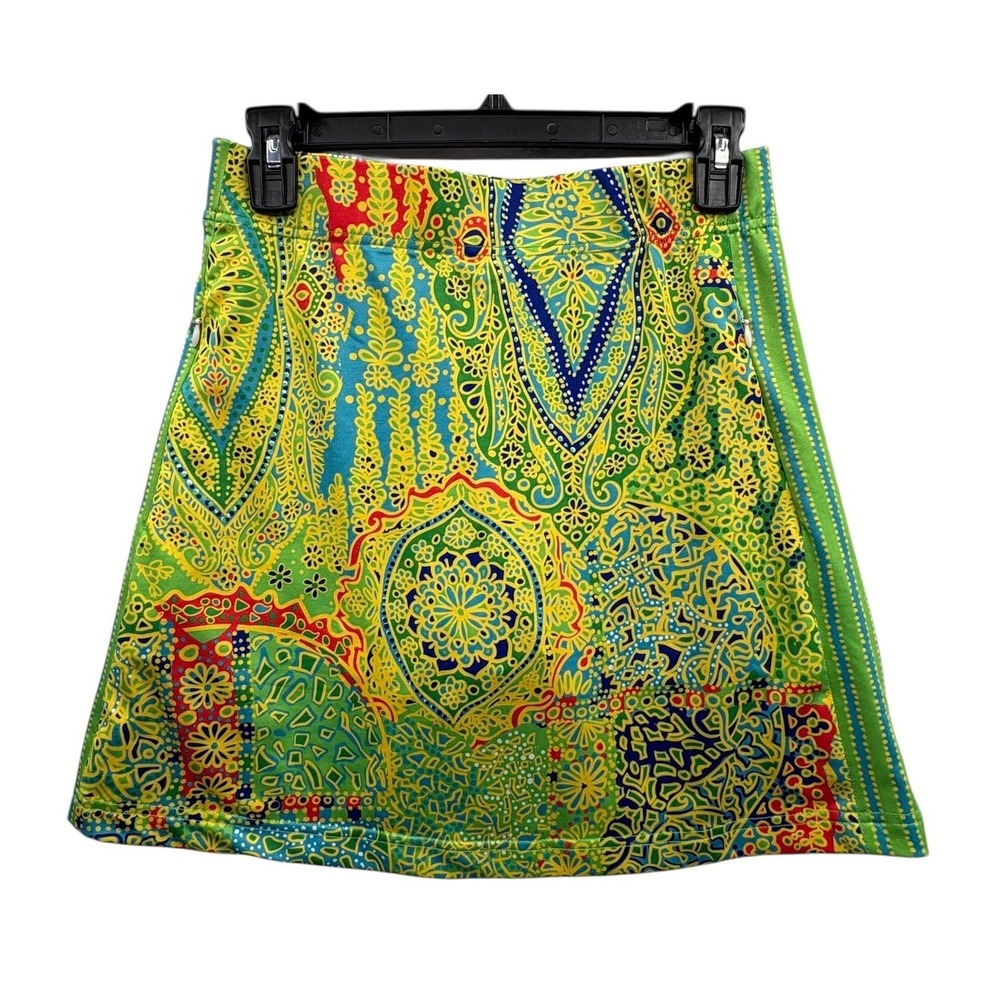 Gretchen Scott Skippy Skort Grand Bazaar Print Resort Fun Colorful Stretch S
